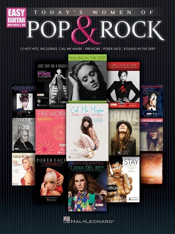 Todays Women Of Pop and Rock Easy Guitar Notes and (Softcover Book)