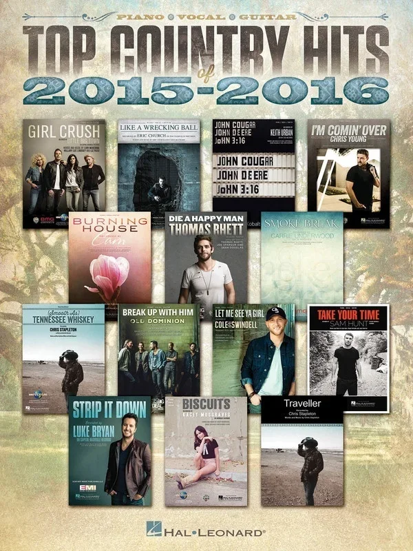 Top Country Hits Of 2015-2016 PVG (Softcover Book)