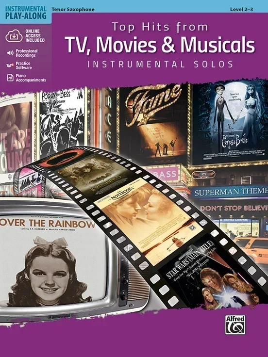 Top Hits From Tv Movies & Musicals TSax Book/CD