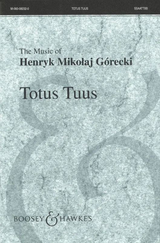 Totus Tuus Op 60 SSAATTBB A Cappella Book