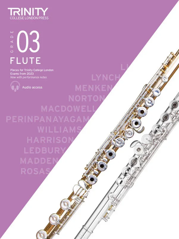 Trinity Flute Exam Pieces from 2023 – Grade 3