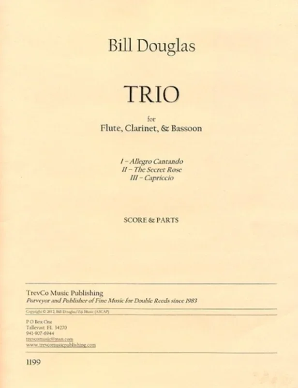 Trio For Flute Clarinet and Bassoon