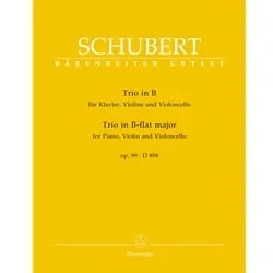 Trio in B-flat major, Op. 99, D 898 – Piano, Violin and Cello