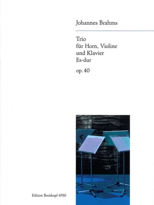 Trio Op 40 E Flat Violin French Horn Piano Book