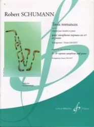 Trois romances – Soprano Sax and Piano