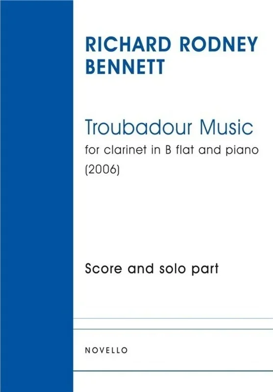 Troubadour Music Clarinet/Piano (Softcover Book)