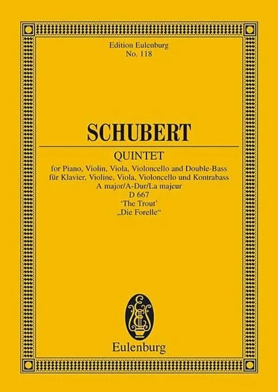 Trout Quintet Op 114 A Eul 118 Book