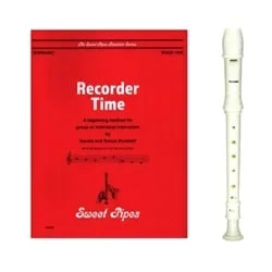 Tudor 1-pc Ivory Recorder & Recorder Time Book