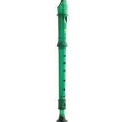 Tudor TD180 Green Candy Apple 2-Piece Soprano Recorder – Baroque Fingering