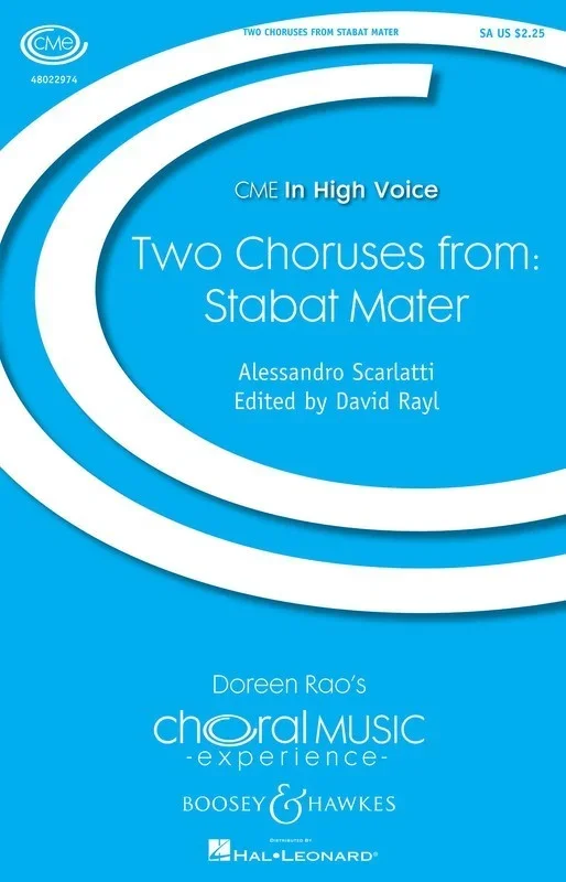Two Choruses From Stabat Mater SA Book