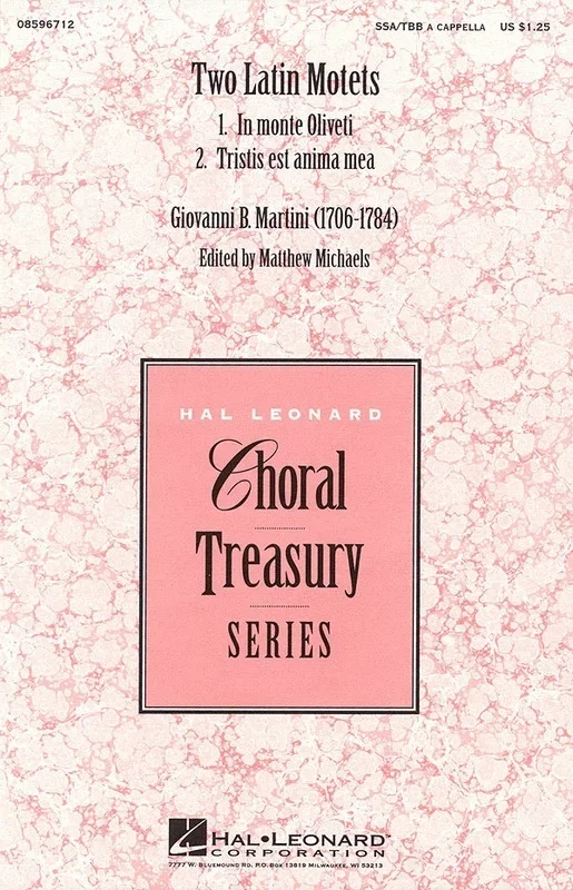 Two Latin Motets SSATBb (Octavo)