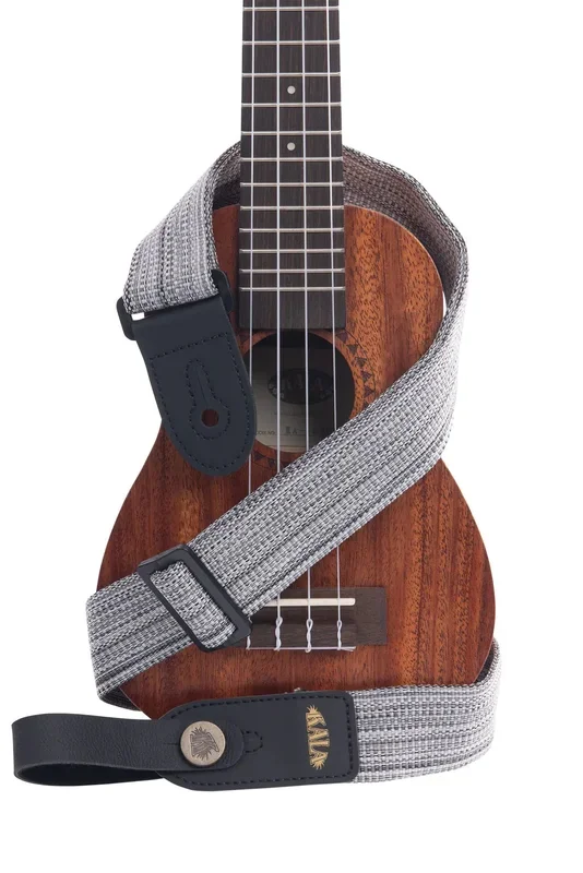 Ukulele Strap Heather Grey Handmade