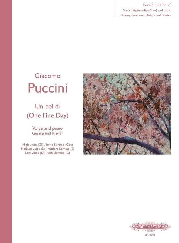 Un Bel Di Vedremo High G Flat Med E Low D (Softcover Book)
