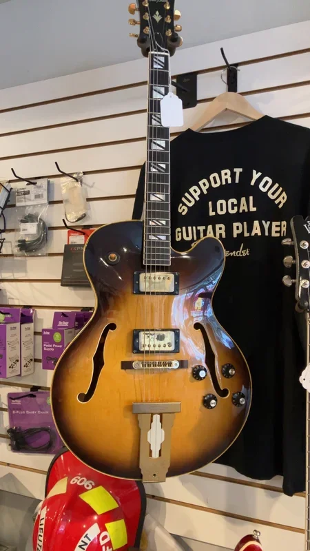 Used Aria Pro Hollowbody Guitar with case