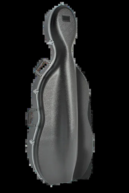 V-Case TV044 3/4-4/4 Size Cello Case with Wheels, Black