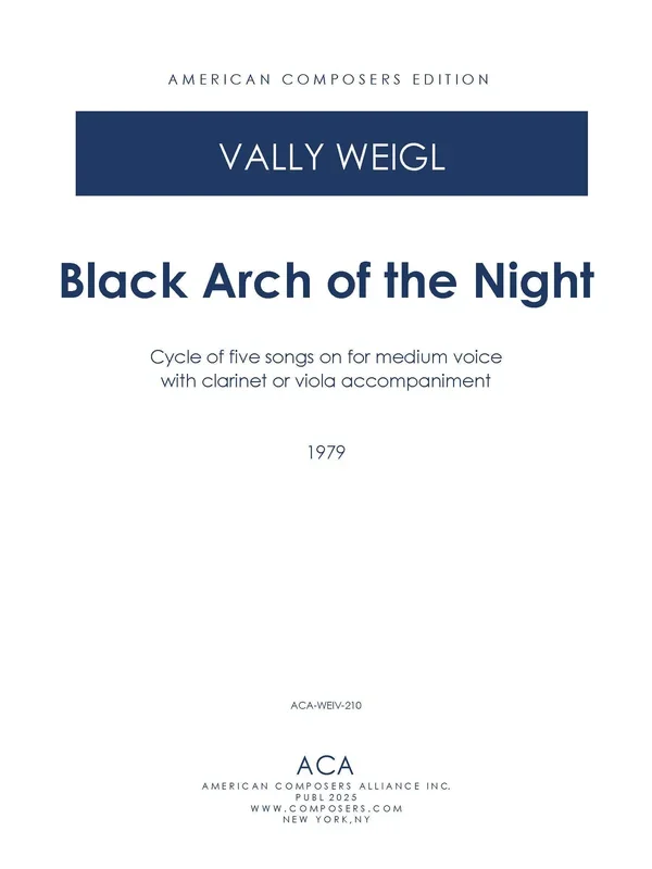 V. Weigl: Black Arch of the Night