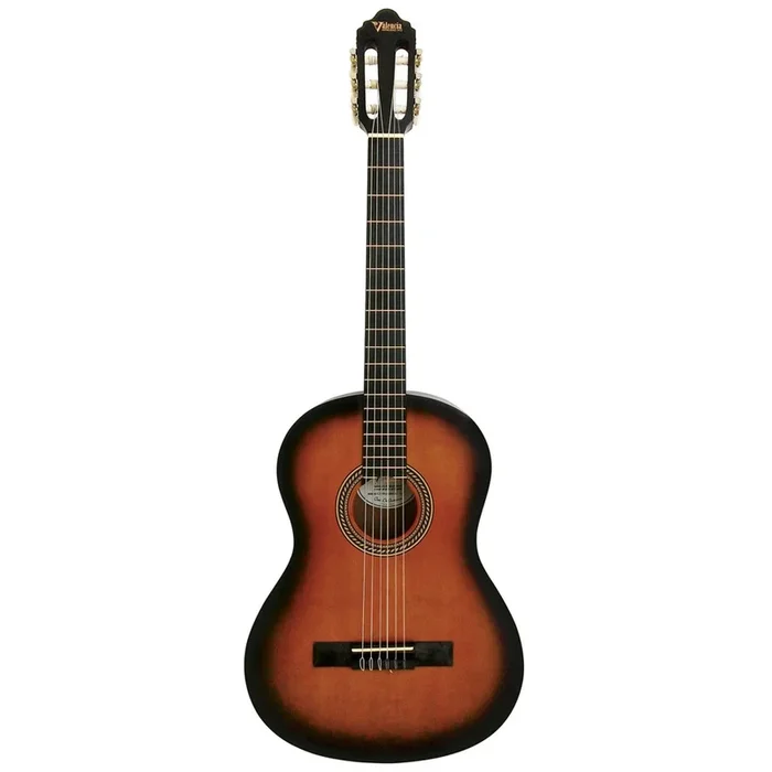 Valencia Series 200 Classical Guitar – Hybrid Thin Neck (Classic Sunburst)