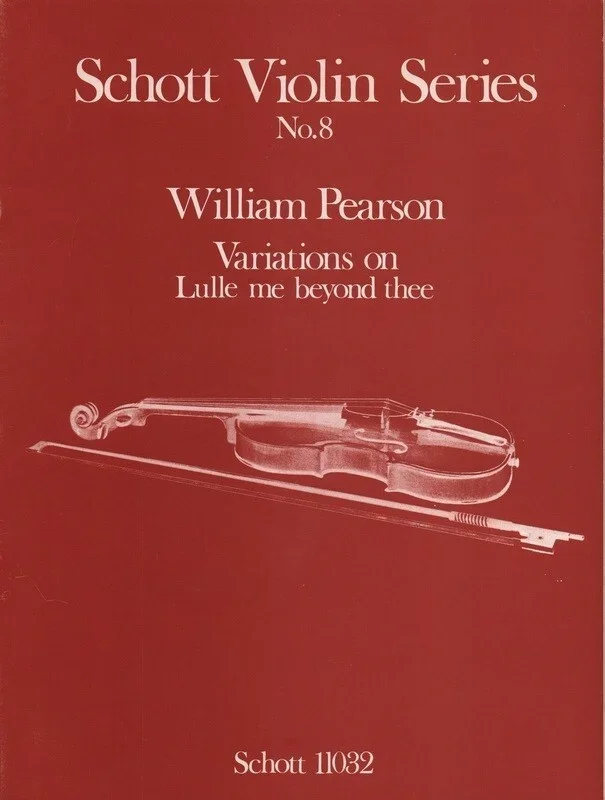 Variations On Lulle Me Beyond Thee Violin/Piano Book
