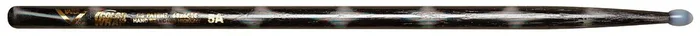 Vater Color Wrap 5A Black Optic Nylon Tips Drumsticks