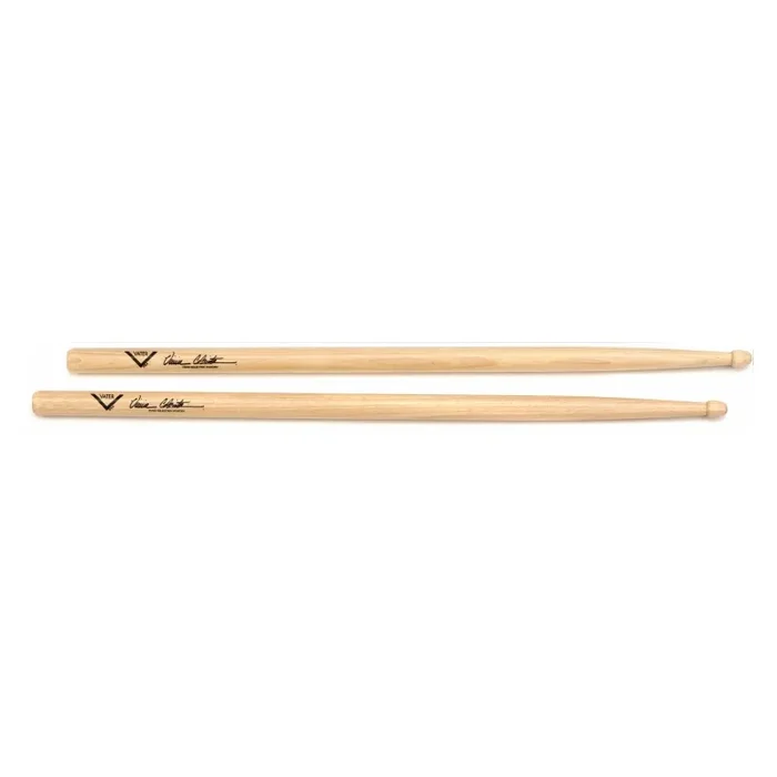 Vater Vinnie Colaiuta Signature Drumsticks – .590” Grip Size, Tapered, Medium Acorn Tip