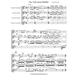 Velveteen Rabbit – Saxophone Quartet (SATB)