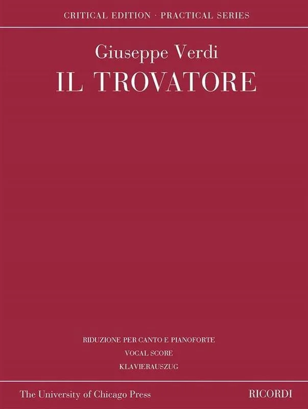 Verdi – Il Trovatore Vocal Score Eng/Ita/Ger (Softcover Book)