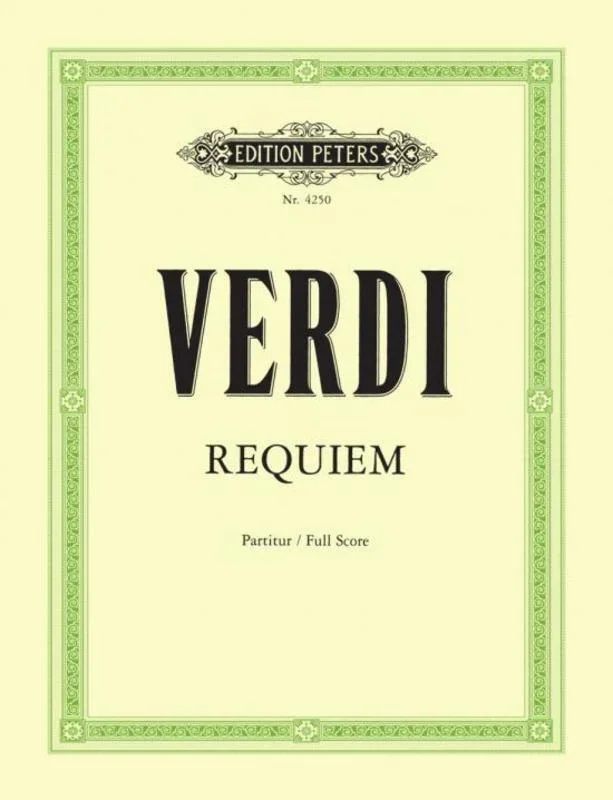 Verdi – Requiem Full Score Score