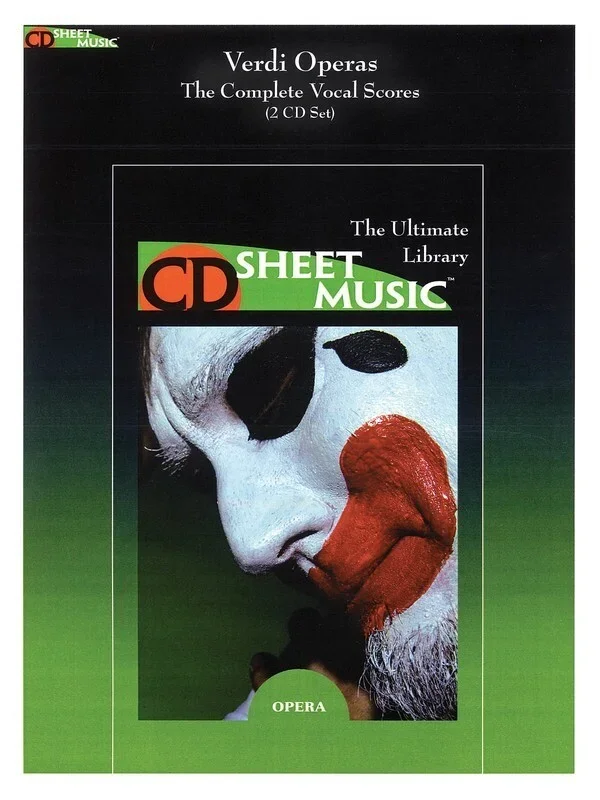 Verdi Operas Complete Vocal Scores 2 CDr Sheet M (CD-Rom Only)
