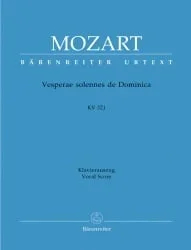 Vesperae solennes de Dominica, K. 321 – Vocal Score