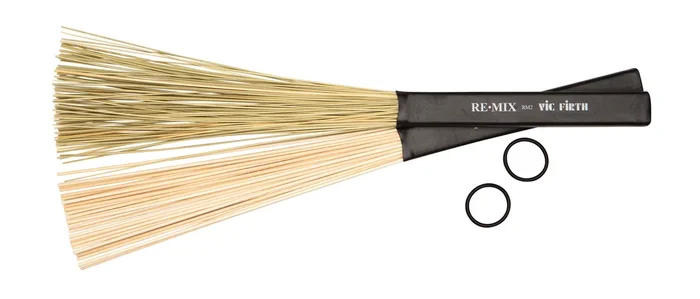 Vic Firth REMIX Brushes 2-Pair Combo Pack Grass & Birch