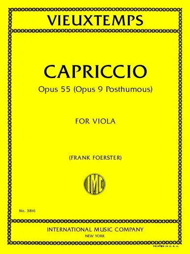 Vieuxtemps: Capriccio, Op. 55, No. 7