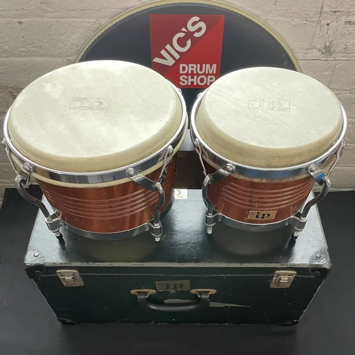 Vintage LP Palisades Park Bongos w/Original Case, 1970s, Time Capsule