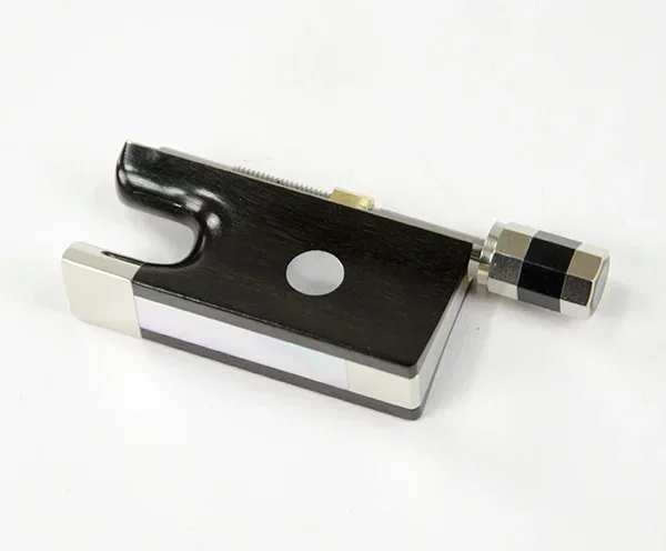 Violin Bow Frog-Ebony w/3-Part Screw German