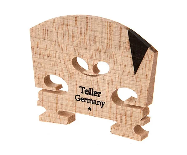 Violin Bridge-Teller-Ebony Insert 4/4