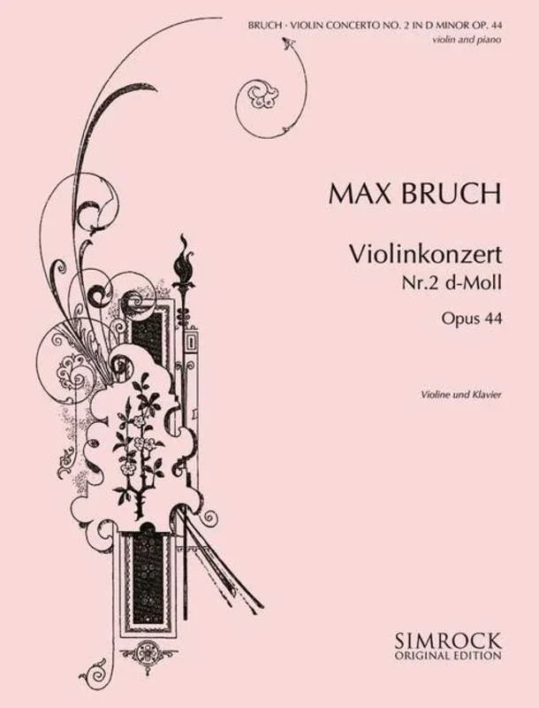 Violin Concerto No 2 In D Minor Violin Piano Book