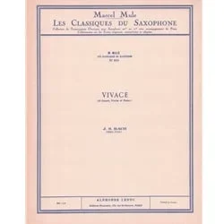 Vivace from Violin Sonata No. 5 – Alto Saxophone and Piano
