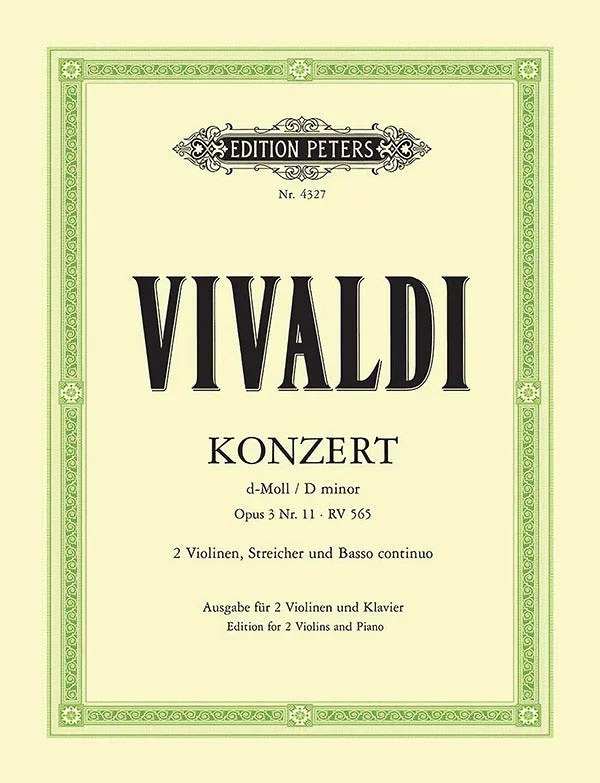 Vivaldi: L’Estro Armonico, RV 565, Op. 3, No. 11