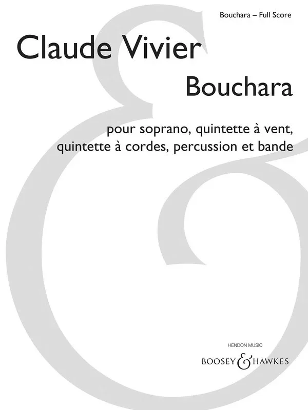 Vivier – Bouchara Full Score (Softcover Book)