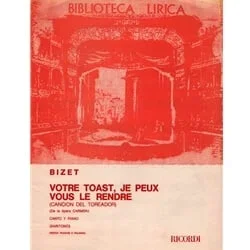 Votre Toast, Je Peux Vous le Rendre – Baritone and Piano