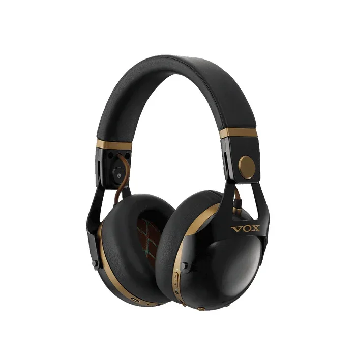 VOX VH-Q1 Smart Noise Cancelling Headphones for Guitarists (Black/Gold)