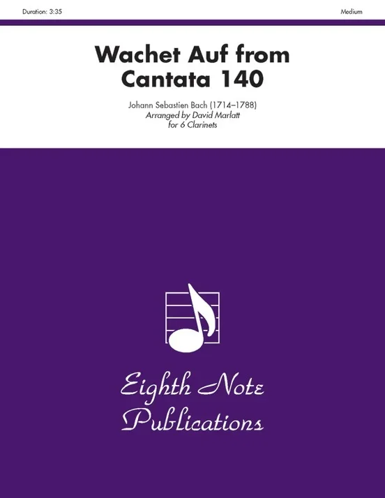 Wachet Auf From Cantata 140 6 Clarinets