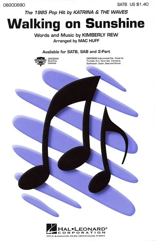 Walking On Sunshine SATB (Octavo)
