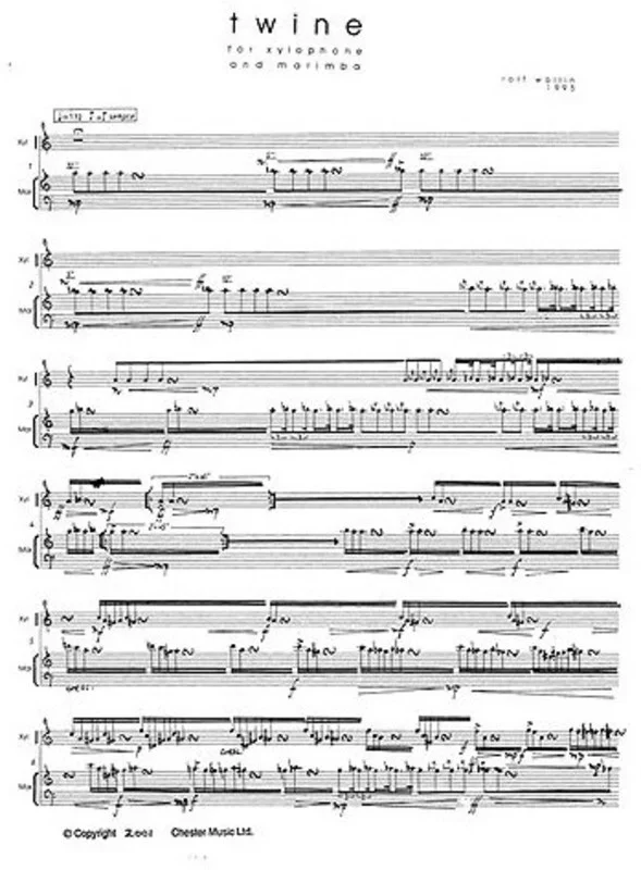 Wallin Twine For Xylophone/Marimba(Arc) (Softcover Book)