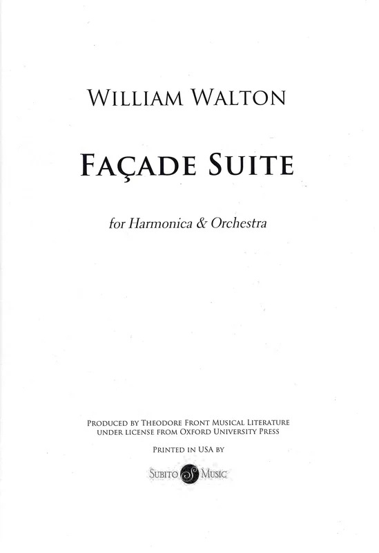 Walton: Façade Suite (arr. for harmonica & orchestra)