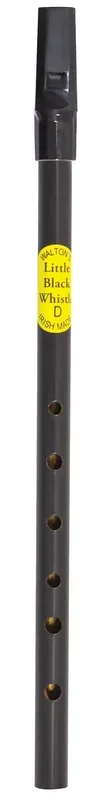 Waltons Little Black Tin Whistle in D – Black Plated Aluminum
