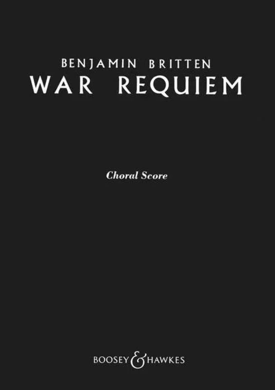 War Requiem Op 66 Choral Score (Softcover Book)