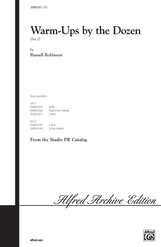 Warm Ups By The Dozen Set 2 SATB