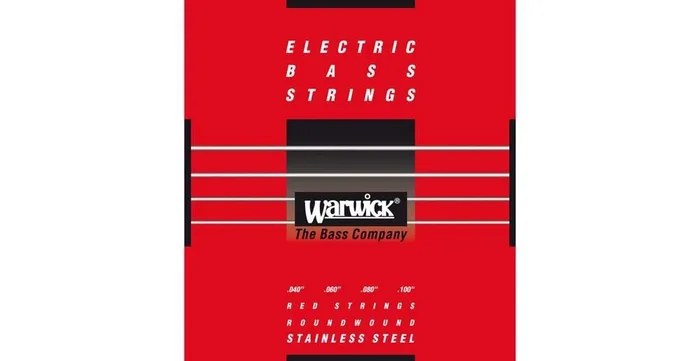 Warwick RED Strings Stainless Steel-Bass String Set, 4-String, Medium Light, .040-.100