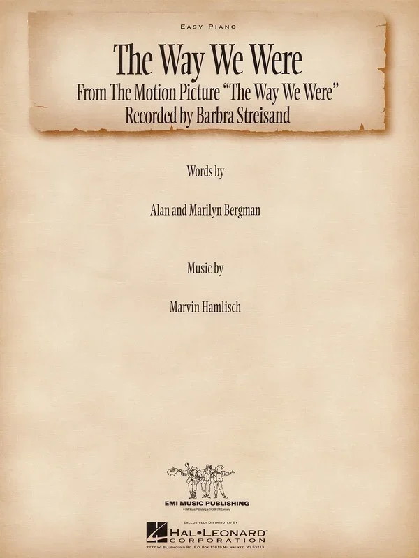 Way We Were S/S Easy Piano (Softcover Book)