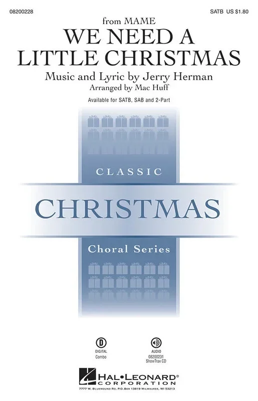 We Need A Little Christmas CD (CD Only)